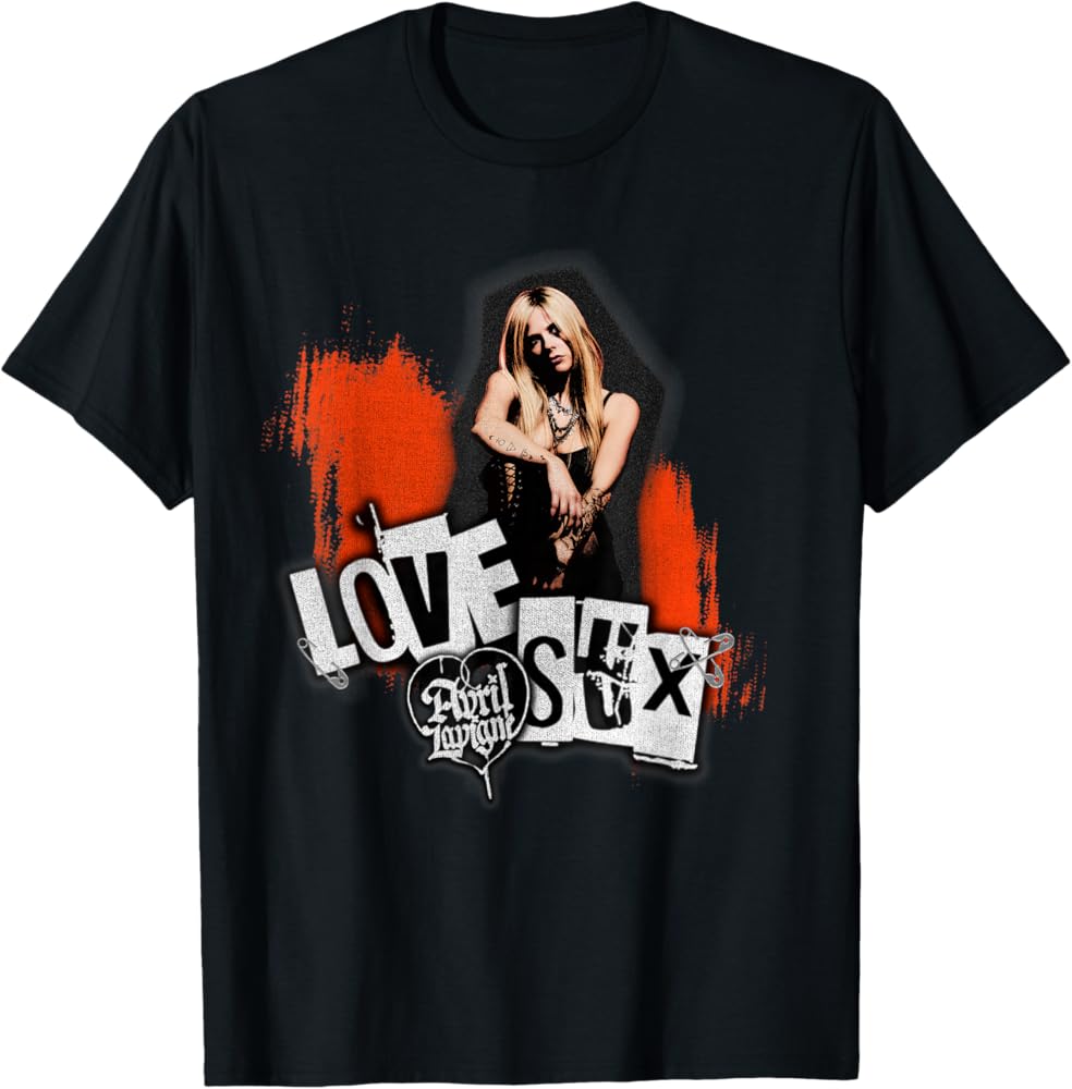 Avril Lavigne Love Sux Tシャツ Avril Lavigne Love Sux T-Shirt | Hot Topic